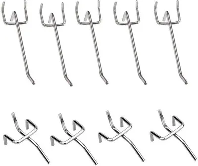 Produktbild von Wandhaak aus Metall für Pinboard und Ausstellung, 10 cm/5 cm, Stahl