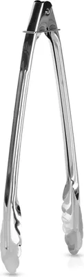 Image de Pince en acier pour barbecue, pour servir les grillades, 30 cm