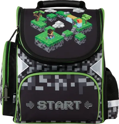 Produktbild von Schulrucksack Mädchen Jungen Teenager Motiv PIXELS Rucksack Tasche PASO, Farbe: Grün