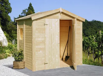Produktbild von Palmako Gerätehaus Dan 4,6 m² aus Holz Geräteschrank Wandstärke: 16 mm Inklusive: Fußboden Gartenhaus