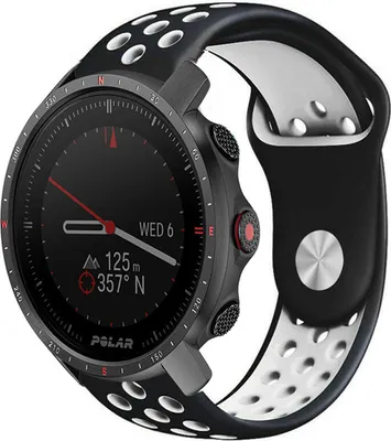 Produktbild von Strap-it Polar Grit X Pro Sportarmband (Schwarz/Weiß)