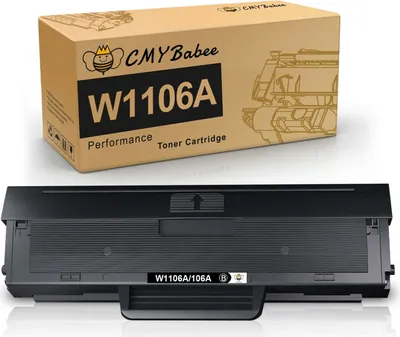 Produktbild von CMYBabee Toner kompatibel für HP 106A W1106A Laser 107a 107w MFP 135w 135wg 137fnw mit CHIP