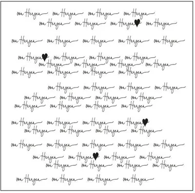 Produktbild von Mundart Stempel | Prägeschablone Deutsche Text "von Herzen Flattersatz"