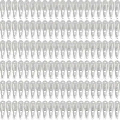 Imagen del producto de Horquillas metálicas plateadas, de 5 cm, paquete de 120 unidades, para sujetar el cabello