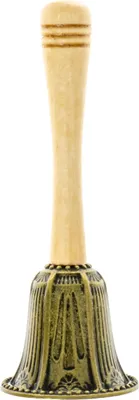 Produktbild von Handglocke für einen Jungen zur Fronleichnamsprozession, Altgold, 13 cm