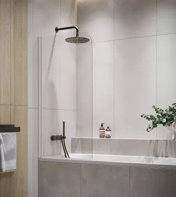 Produktbild von Badewanne Torino 5mm mit Nanobeschichtung 60 x 140cm Duschwand Duschabtrennung Badewannenaufsatz