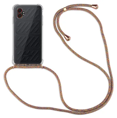 Produktbild von Betterfon Handykette für Samsung Galaxy Xcover 7 Pro Hülle mit Kordel Rainbow