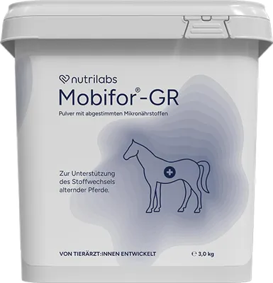 Produktbild von NutriLabs Mobifor-GR 3 kg | Ergänzungsfuttermittel für Pferde | Stoffwechsel