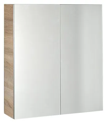 Produktbild von Aqualine VEGA Spiegelschrank 60x70x18cm, Platineiche
