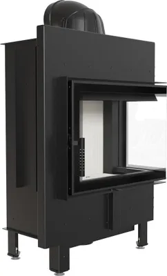 Produktbild von Kamineinsatz aus Stahl KRATKI LUCY rechts 12 kW Ø 200