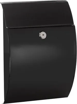 Produktbild von Famanu Briefkasten aus Stahl - moderne Wandbriefkasten für DIN A5 Post - schwarze Ausführung
