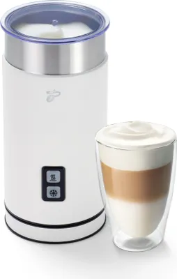 Produktbild von Elektrický napeňovač nápoja Tchibo, nepriľnavý povrch, teplá a studená mliečna pena, na latte macchiato, cappuccino a kakao, puzdro z ušľachtilej ocele