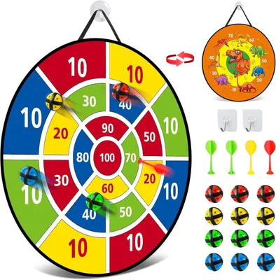 Immagine prodotto di Bersaglio da lancio Montessori per bambini - 66 cm - Gioco da lancio a doppio lato
