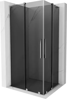 Obrázek produktu pro Mexen Velar L Duo sprchový kout posuvný 90 x 80 cm, grafit, chrom - 871-090-080-02-43-01