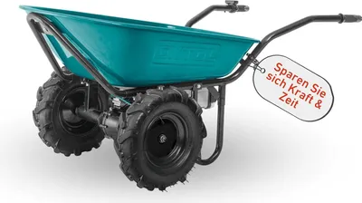 Produktbild von Extol Industrial Elektrische Schubkarre mit Akku I 100L Mulde I 260kg Traglast I 500W I 40V Li-ion mit 6000mAh