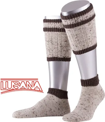 Lusana Trachten Loferl-Set in beige