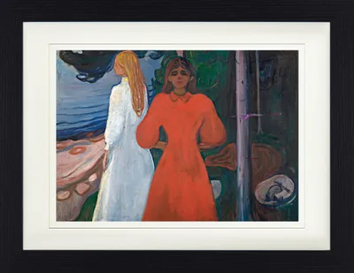 Obrázek produktu pro Edvard Munch Zarámovaný obraz s jemným paspartováním | Obrazy na zeď | V rámu, 1899-1900 (30 x 40 cm)