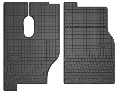 Productafbeelding van Rubberen voormatten voor Mercedes Actross MP1 1996-2003 – 2-delig, zwart, op maat – Wielganizator SolidPRO