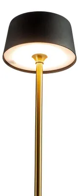 Produktbild von Tischlampe, Kabellos Dimmbar Tischleuchte, Led Tischleuchte Metall, Leselampe, USB Wiederaufladbare, YOYO Marmor Messing schwarz