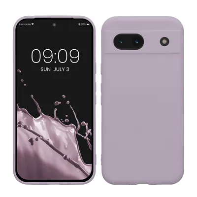Produktbild von kwmobile Handyhülle kompatibel mit Google Pixel 8a Hülle - Handy Case aus weichem Silikon in Lavendel