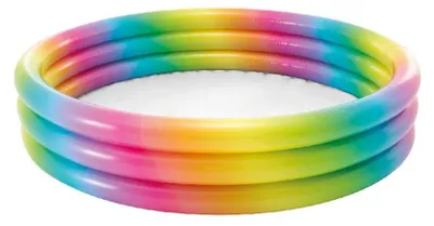 Produktbild von INTEX 58439NP Pool 3-Ring "Rainbow Ombre" 147x33cm Planschbecken Kinder
