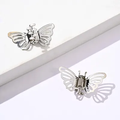 Produktbild von Set mit 10 Mini-Schmetterlings-Haarspangen, rutschfeste Haaraccessoires