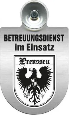 Produktbild von Einsatzschild Windschutzscheibe incl. Saugnapf - Betreuungsdienst im Einsatz - 309728 Color - Region Preussen