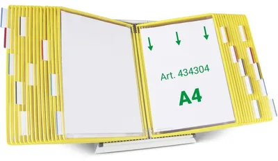 Produktbild von tarifold Sichttafelsystem 434304 DIN A4 gelb mit 30 St. Sichttafeln, 1 St.