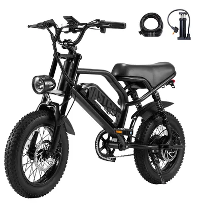 Produktbild von A13 Jugend Offroad-Elektrofahrrad, 250W, 36V 12,8Ah, 16-Zoll pannensichere All-Terrain-Fettreifen, IPX4 wasserdicht, bis zu 70 km Reichweite,25km/h
