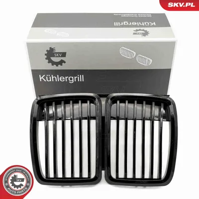Immagine prodotto di griglia singola BMW, nero lucido, BMW 3 E30