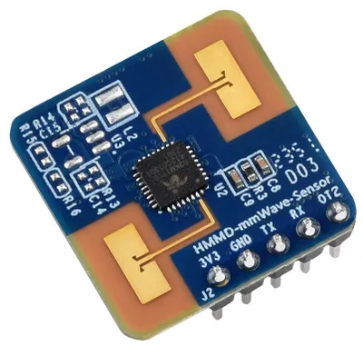 Produktbild von Waveshare mmWave AIoT Radar Mikrobewegungs-Erkennungssensor, FMCW, GPIO/UART, 3.3V, 24GHz