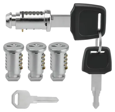 Image de 4 serrures pour coffre de toit, avec clés