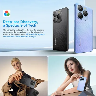 Produktbild von Blackview Shark 9 Handy 5G 24GB(8+16GB)+256GB/2TBTF,Octa Core,Super PD 50MP AI Fotoalbum, Smartphone ohne vertrag, 6.67“, 5000mAh, Dual SIM, 4K Video