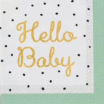 Produktbild von "Hello Baby" Servietten | 20Stk./33x33cm