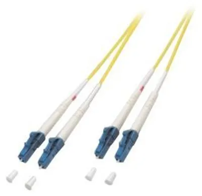 Produktbild von EFB Duplex Jumper LC-LC 9/125, OS2, LSZH, gelb, 2mm, 0.5m