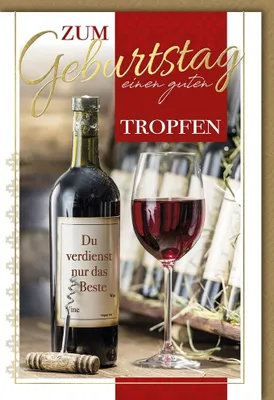 Produktbild von A - Geburtstag - Glückwunschkarte im Format 11,5 x 17 cm mit