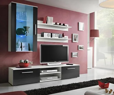 Image de Meuble mural Armoire murale Design moderne Meuble TV Nouveau Étagères murales