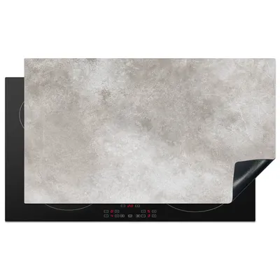 Produktbild von KitchenYeah© Herdabdeckplatte Beton - Grau , 91x52cm, Küche Deko, Glaskeramikkochfeld Herdabdeckung, Abdeckplatte fùr Kochfeld