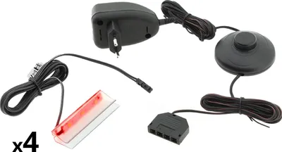 Obrázek produktu pro LED osvětlení na 4 police červené