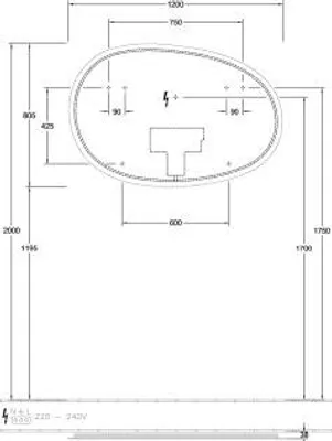 Produktbild von Villeroy & Boch A4761200 Spiegel Antao A47612 1200x805x38mm