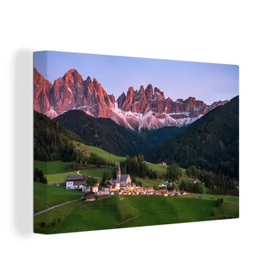 Produktbild von OneMillionCanvasses® - Leinwandbilder - 150x100 cm, Dolomiten - Italien - Gebirge, Wandbilder Kunstdruck Wanddekoration