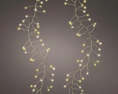 Produktbild von Kaemingk Micro LED Compact Lichterkette, 360 warmweiße Lichter, Twinkle Effekt, 8 Funktionen, IP44, 450 cm, Innen & Außen