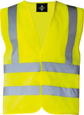 Produktbild von Korntex KX140 | Warnweste mit vier Reflexstreifen EN ISO 20471 - Farbe: Signal Yellow - Größe: 3XL