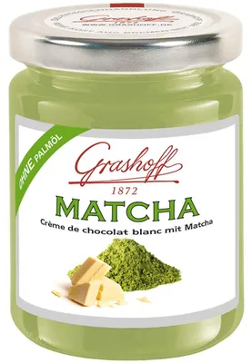 Zdjęcie produktu dla Grashoff Matcha Krem z białej czekolady z dodatkiem matcha 250 g