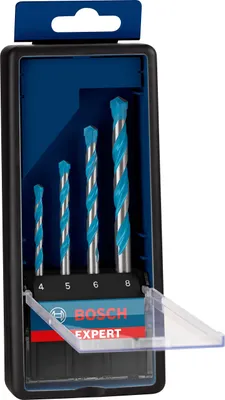 Image de Coffret 4 Forets BOSCH Expert MultiConstruction CYL-9 4/5/6/8mm