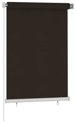 Obrázek produktu pro vidaXL Venkovní roleta, rozměry 105 (šířka) x 140 (výška) cm, barva hnědá, materiál HDPE
