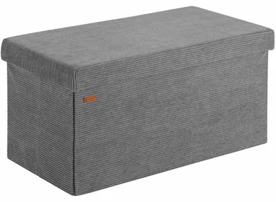 Obrázek produktu pro Lavice antracitová šňůra 76x38x38cm MDF skládací