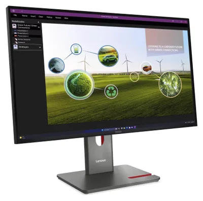 Produktbild von ThinkVision P27Q-40 (68.6 cm (27 Zoll), schwarz, QHD, IPS, USB-Hub, Daisy Chain, HDMI, DP, 120Hz Panel)