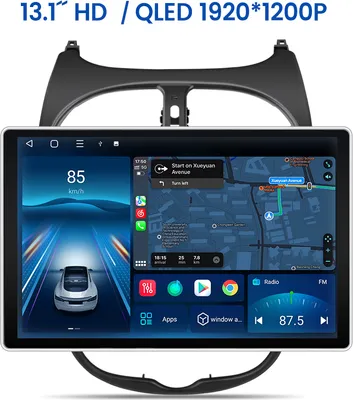 Obrázok produktu pre 13.1''Carplay 2+64G Andriod13 Autoradio GPS Navi für Peugeot 206 2001-2008 SWC WIFI BT RDS DSP DAB+ 4G SIM 2DIN 8 Kern