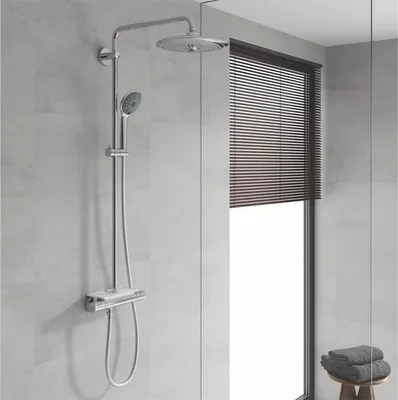 Produktbild von GROHE Vitalio Joy 260 Kopfbrause, 3 Strahlarten, Chrom, 260 mm Durchmesser, 1/2 Zoll Gewinde, Wassersparend